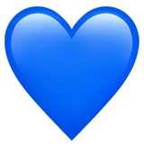 Icono corazón azul